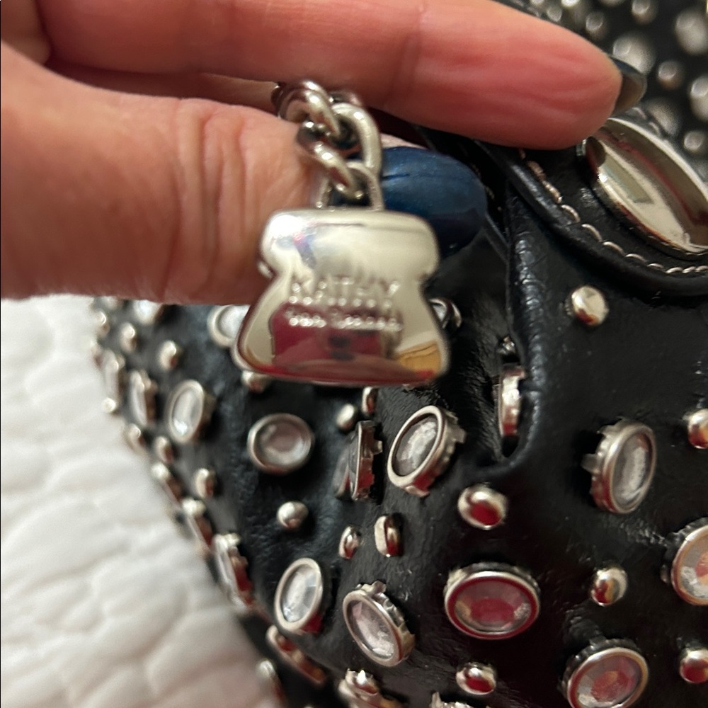 Studded Black Handbag - Picture 3 of 9